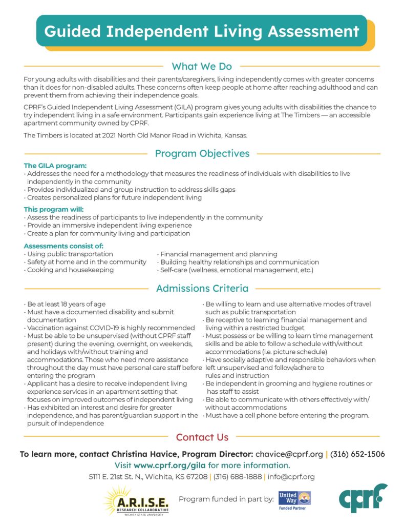 Guided Independent Living Assessment fact sheet